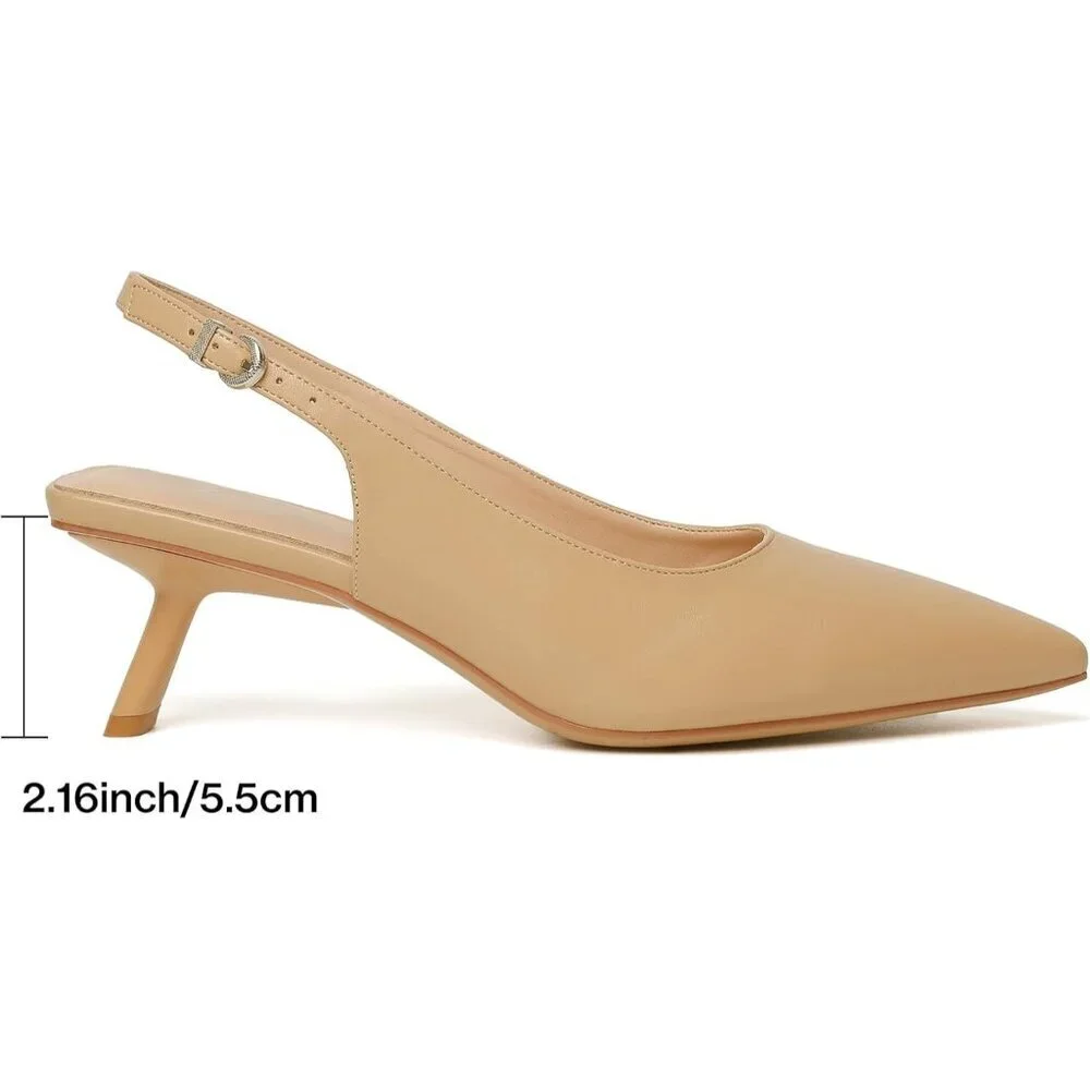 N/A slingback heels：red